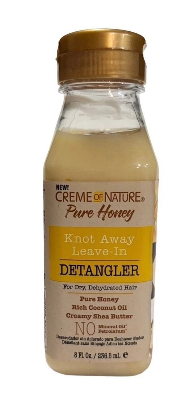 Creme of Nature Pure Honey Knot Away Leave-In Detangler 8 oz Dry Hair Care New